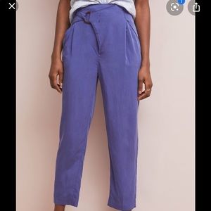 Anthropologie Cupro high waisted pant